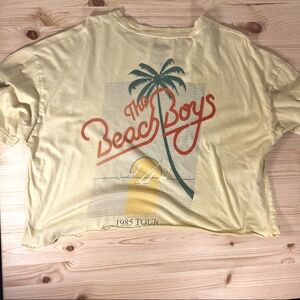 Tailgate Beach Boys Yellow Crop Tee